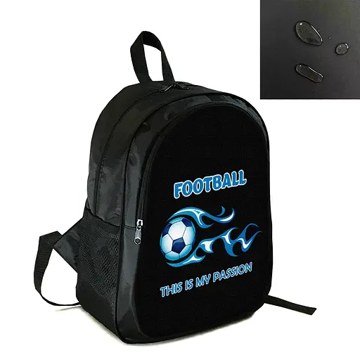 Рюкзак спортивний, шкільний, міський 38×28см з принтом Футбол дитячий, підлітковий для хлопчика футболіста (4276)