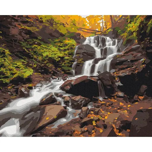 Картина за номерами Водоспад Шипіт Sergiy Stepanenko Brushme 40x50 см кольорова 000276665