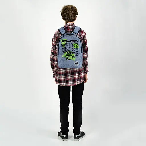 Рюкзак GoPack Teens 135M-5 Черно-голубой (GO26-135M-5) - фото 15