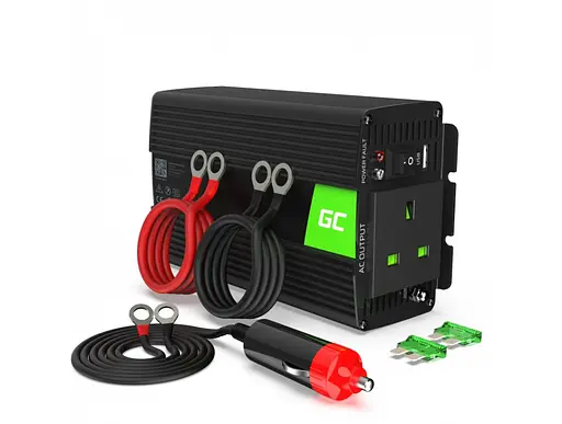 Перетворювач напруги інвертор Green Cell 24V на 230 V 500 W/1000W UK - фото 1