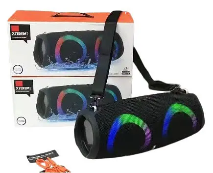 Портативная колонка Xterem2 Bluetooth переносной динамик Блютуз Большая 28 см IPX5 Черная - фото 3