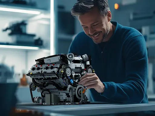 Конструктор Nifeliz Двигун V8 (NF10287) - фото 8