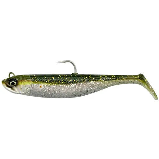 Силікон Savage Gear Minnow 125 мм 35.0g Sinking Green Silver 2+1
