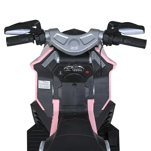 Електромобіль дитячий Bambi Мотоцикл M 5744EL-8 Racer 12V12Ah швидкість 7 км/год EVA колеса рожевий - фото 5