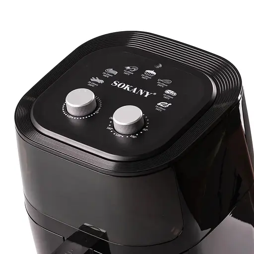 Аэрофритюрница безмасляная Sokany SK-ZG-8028 5л электрическая с механическим управлением 1400Вт - фото 2
