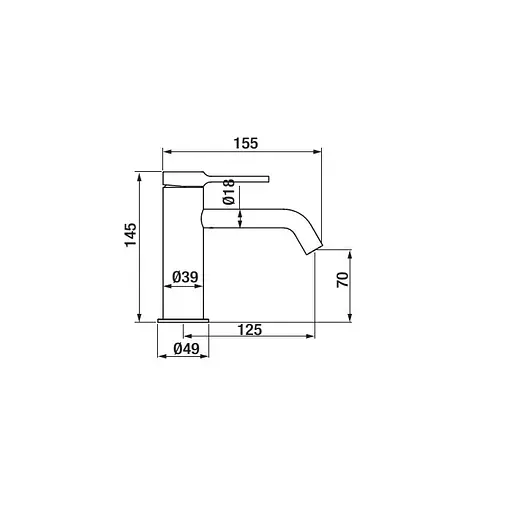 Смеситель для умывальника GRB Time 47510470 Хром - фото 2