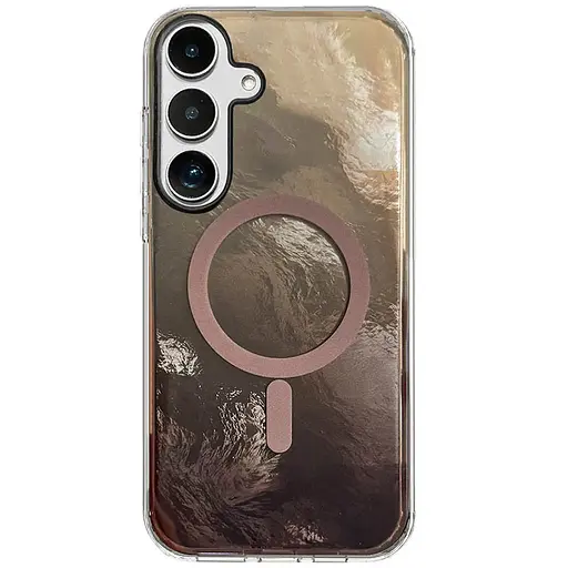 Чехол TPU Shiny Mountain (MagFit) для Samsung Galaxy S25+ Chocolate