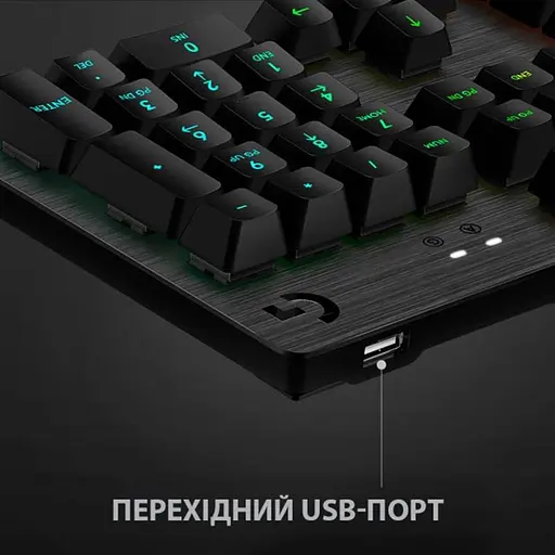 Клавиатура Logitech G512 Carbon Lightsync RGB Mechanical с переключателями GX Brown, черная (920-009352) - фото 6