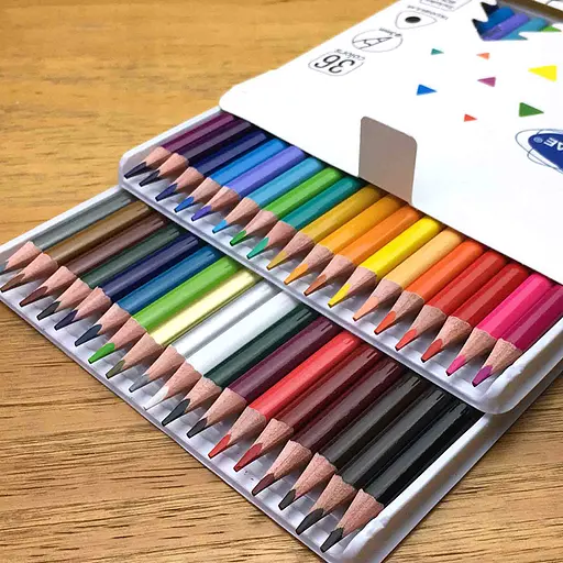 Карандаши цветные Acmeliae, 26 цветов, треугольный корпус, 3 мм (+Gold/Silver) - фото 2