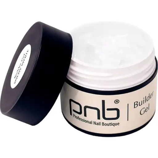 Моделюючий гель PNB UV/LED Builder Gel Snow White 15 мл - фото 1