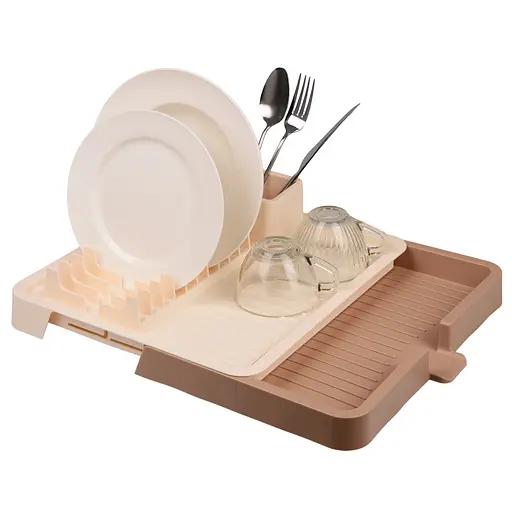 Сушарка для посуду розсувна Violet House Beige (0697 BEIGE) - фото 5