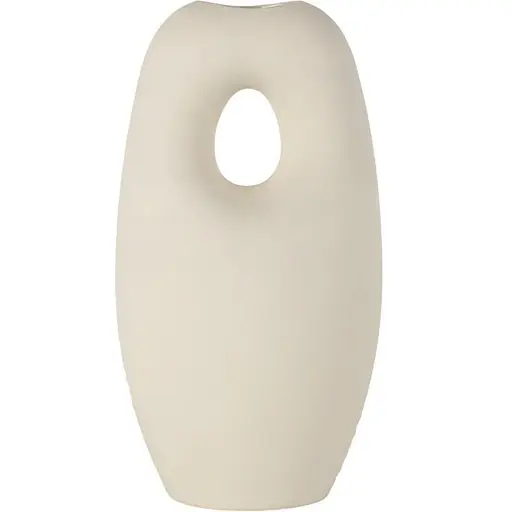 Ваза Ardesto Midori 12.7х10х23 см бежевая (AR3823W) - фото 1