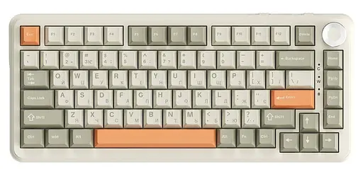 Клавіатура Ajazz AK820 MAX Flying Fish Switch Retro Colour - 8000 mAh (AK820MAX-FF-R) - фото 1