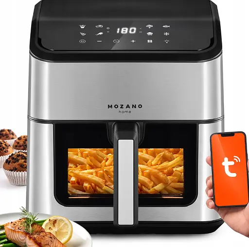 Аэрофритюрница Mozano AirFry Chef AGD/FRY/03# 8 л 1800 Вт 21 программа - фото 2