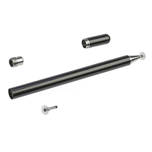 Стилус ємнісний, високоточний Jot Pro, алюмінієвий, із запасним наконечником, чорний - фото 2