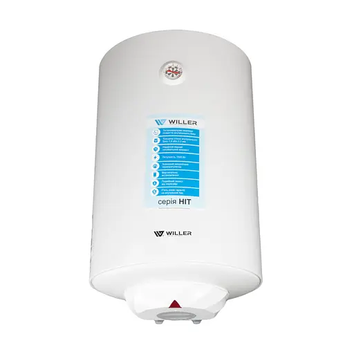 Водонагрівач Willer HIT, 1500 Вт, мокрий ТЕН, 100 л, циліндричний, вертикальний, білий (EV100R-HIT) - фото 2