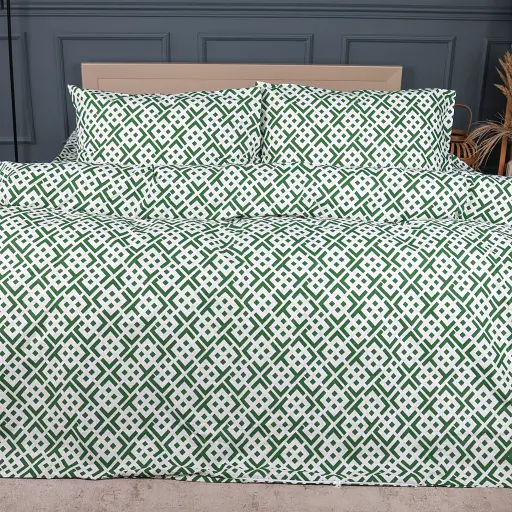 Наволочка Mirson Ranforce Elite Abstract Green 40х60 см (2200013166474) - фото 3