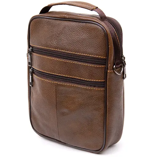 Чоловік шкіряний месенджер Vintage 20х25х5 см sum0013952 - фото 2