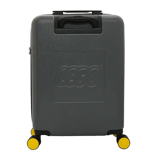 Валіза LEGO Brick 2x2 Trolley S 40 л темно-сіра з жовтою вставкою (20152-1962) - фото 5