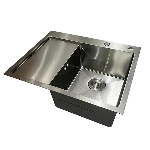 Кухонная мойка из нержавеющей стали Mixxus MH6350R Nano-Silver MI7046, Нержавеющая сталь - фото 3