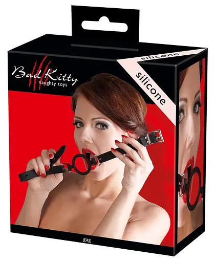 Кляп Bad Kitty Gag Silicone чорний - фото 3