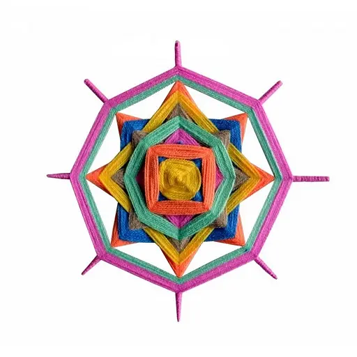 Набор детского творчества «Плетение-Большая мандала» УМНЯШКА ПМ-001 - фото 3