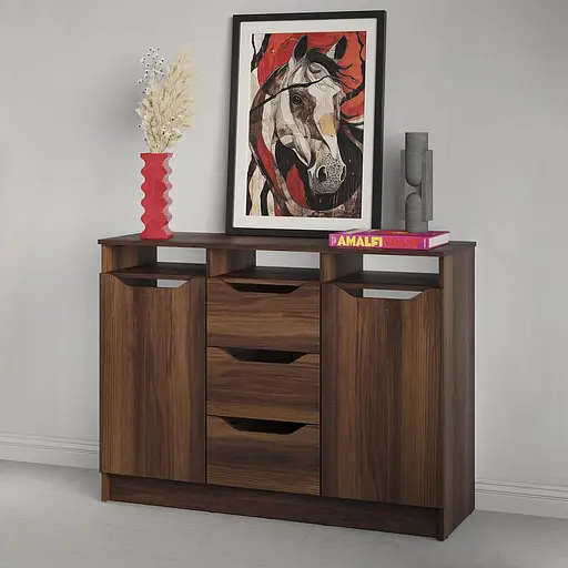 Комод в гостиную MebelStar 1200 Лилу 121x40x89 см Дуб янтарный (MBS-1333)