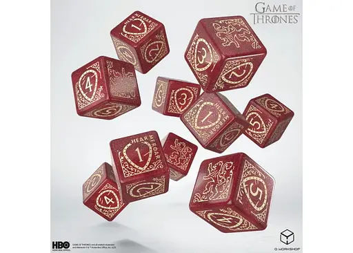 Набор кубиков Game of Thrones. Lannister 10xD6 Dice Set (10 шт.) (GOT/00190166/2025/2/B) - фото 2