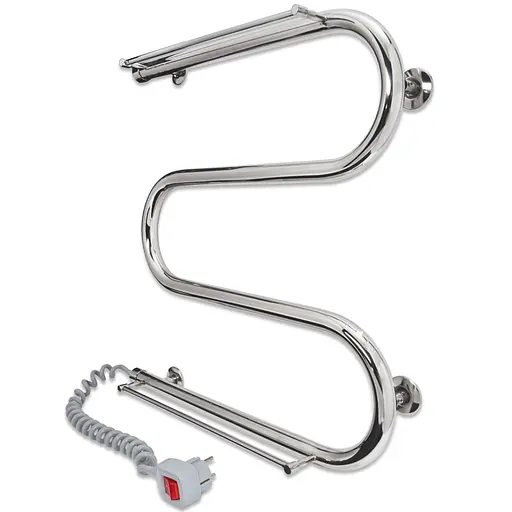 Электрический полотенцесушитель Laris Змеевик 25 РС3 500x500 С 2-мя полками Э 73207110 - фото 2