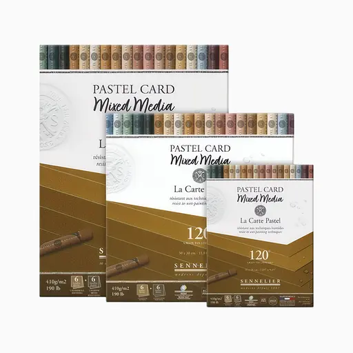 Блок пастельной бумаги Sennelier Pastel Card, 18×24 см, 12 листов, Земляные оттенки - фото 3