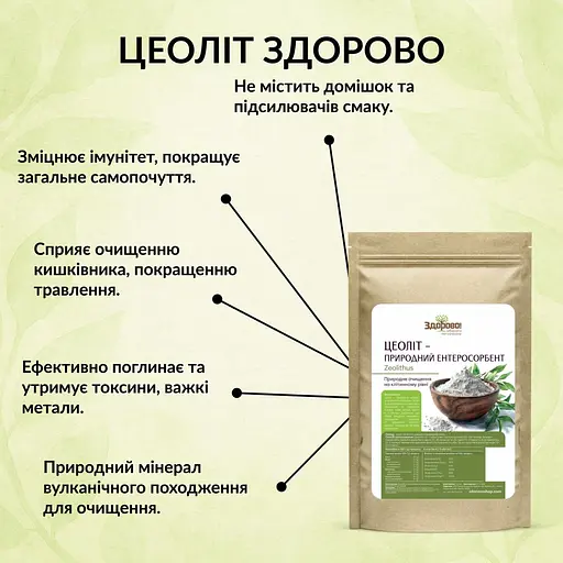 Цеоліт харчовий Здорово! 1 кг - фото 3