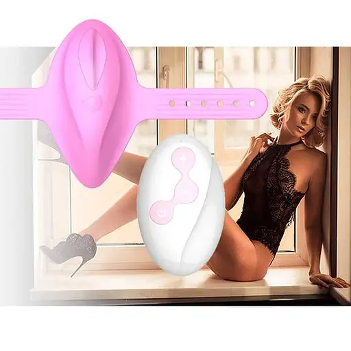 Смарт-вибратор Love Spouse в трусики аккумуляторный с П/У для женщин 80мм розовый - фото 4