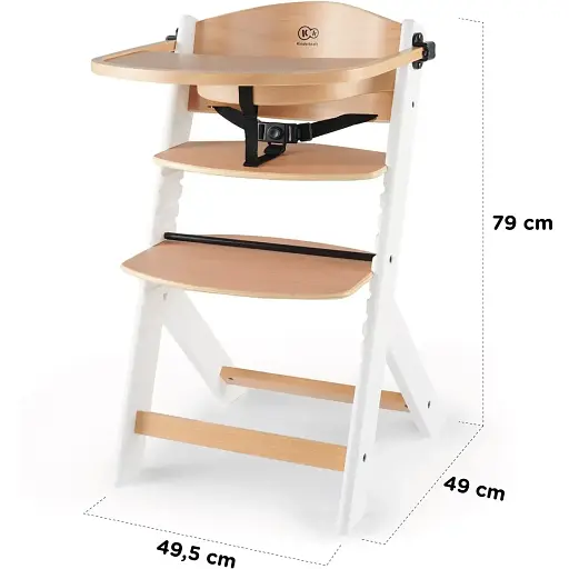 Стульчик для кормления Kinderkraft Enock Gray Wood (KKKENOCGRY0000) - фото 8