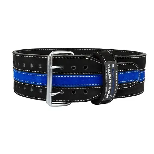Пояс для тяжелой атлетики Power System PS-3800 PowerLifting Black/Blue размер M - фото 2