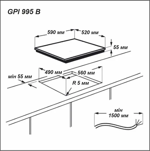 Варочная поверхность Grunhelm GPI 995 B индукционная  - фото 5