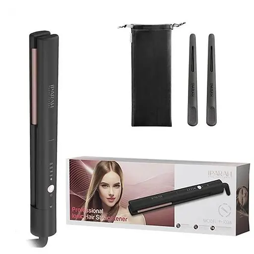 Випрямляч для волосся IPARAH P-103B BLACK з керамічними пластинами, 4 температурні режими 160-220 C - фото 3