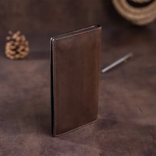 Мужской кожаный кошелек Shvigel 19х9.5х1 см acs0016053 - фото 9