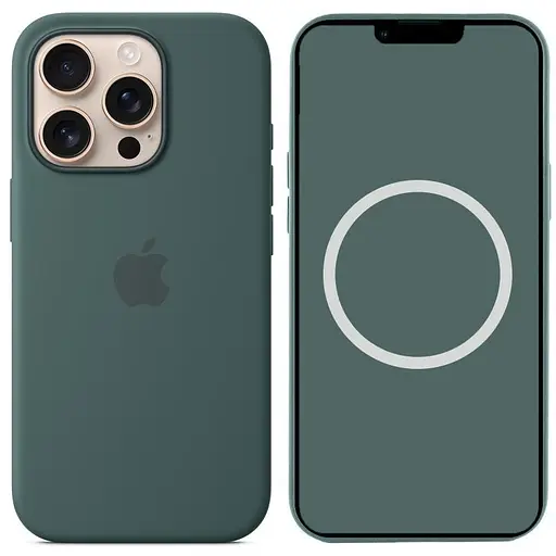 Чехол Epik Silicone case AAA with Magsafe and Animation для Apple iPhone 16 Pro Max 6.9 Lake Green - фото 1