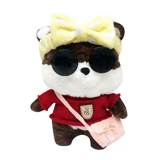 М'яка іграшка "Песик" Bambi K0201(Brown) одяг в асортименті, 30 см - фото 2