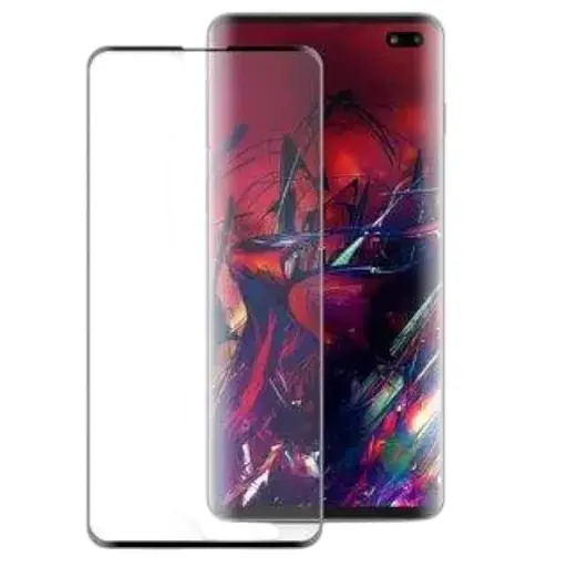 Захисне скло DK для Samsung Galaxy S10+ G975 3D Full Glue black - фото 3