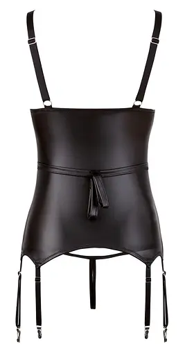 Комплект Cottelli Collection Bondage Cami Suspender XL черный - фото 5