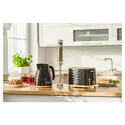 Тостер Sencor 930 Вт подогрев размораживание подсветка пластик черно-золотой - фото 10