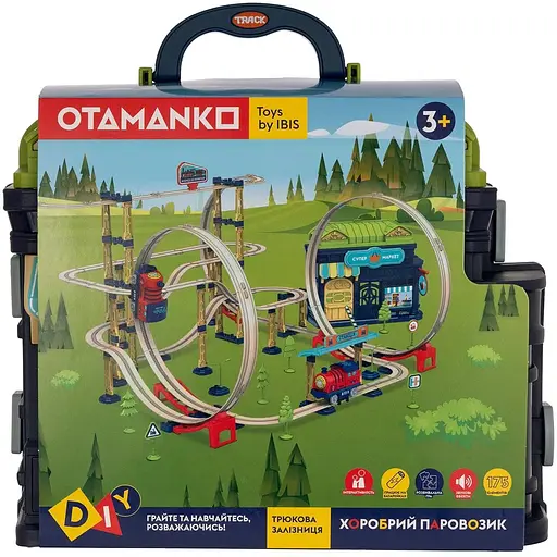 Игровой набор Otamanko Храбрый Паровозик трюковая железная дорога 175 деталей - фото 11