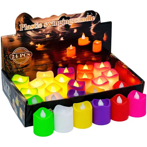 Свічка LED з полум’ям, 12-67, тепле біле світло