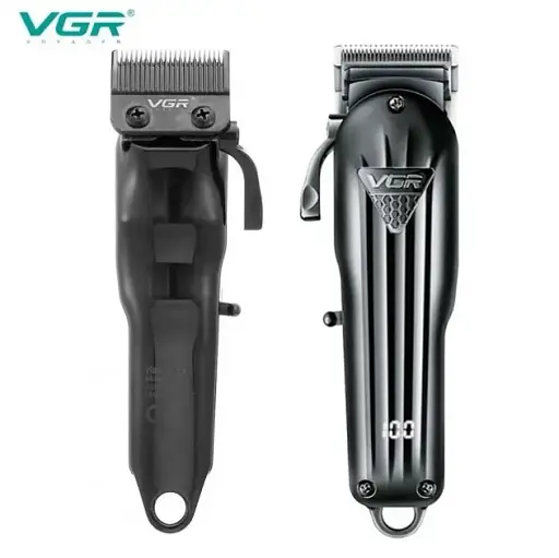 Машинка для стрижки волосся VGR V-282 6 насадок, LED Display - фото 4