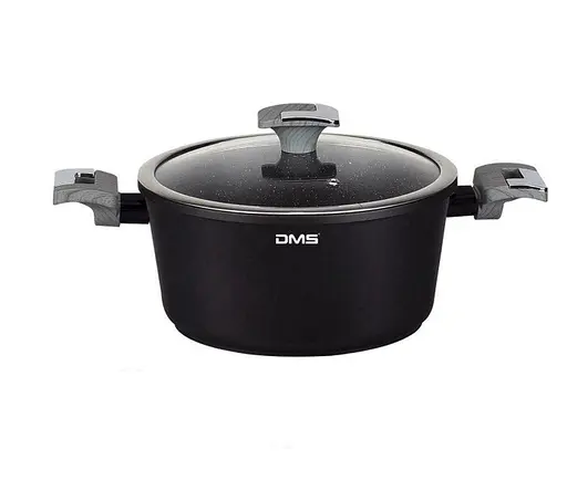 Набір посуду з мармуровим покриттям DMS TSM4010CB Чорний - фото 2