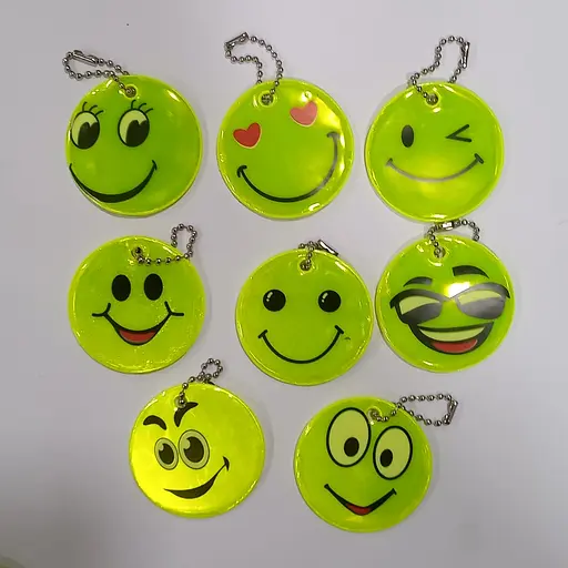 Светоотражающий брелок М 47550 Смайлик (6900077475500) Микс - фото 3