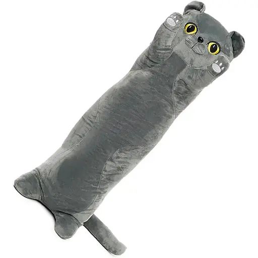 М'яка іграшка Bambi Кіт батон 100 см сіра