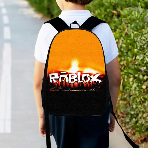 Рюкзак детский роблокс "Roblox" 34х27см, городской ранец для мальчика с принтом (00374)