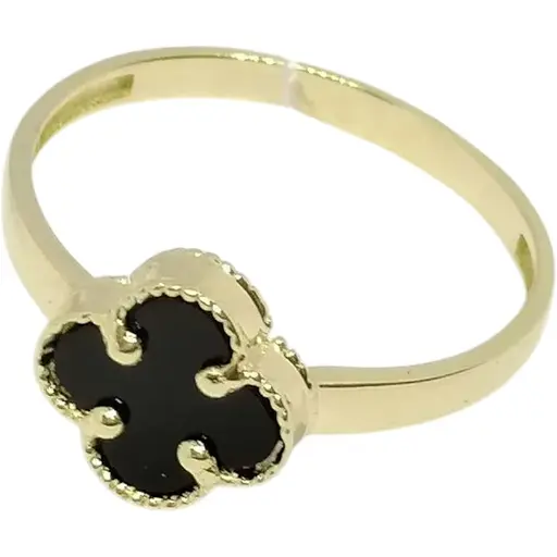 Золотое кольцо Столичная Ювелирная Фабрика с ониксом. 154309ЖО 18